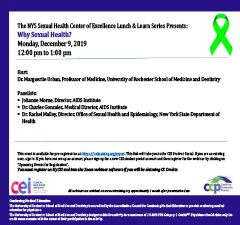 Sexual Health Center Lunch and Learn Series: Why Sexual Health?